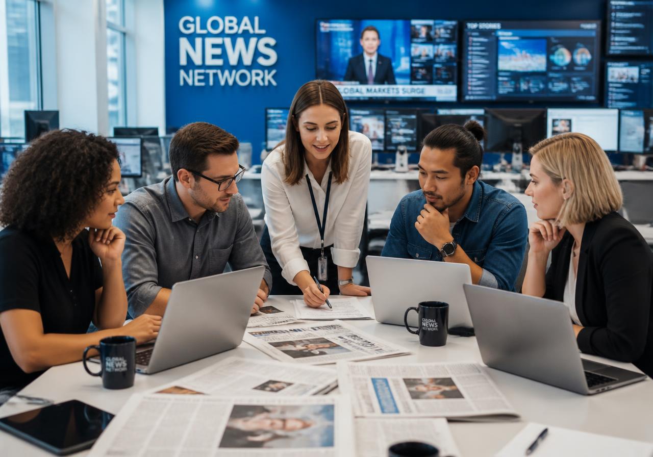 Read Write Story editorial team reviewing press coverage
